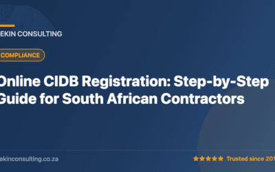 Online CIDB Registration: Step-by-Step Guide for South African Contractors — Bekin Consulting