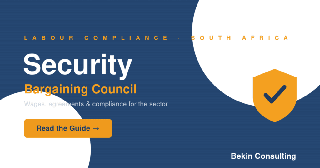 Security Bargaining Council Registration