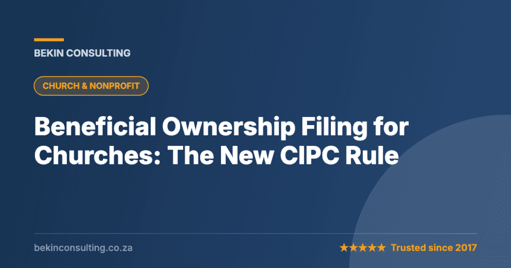 Beneficial Ownership Filing for Churches: The New CIPC Rule